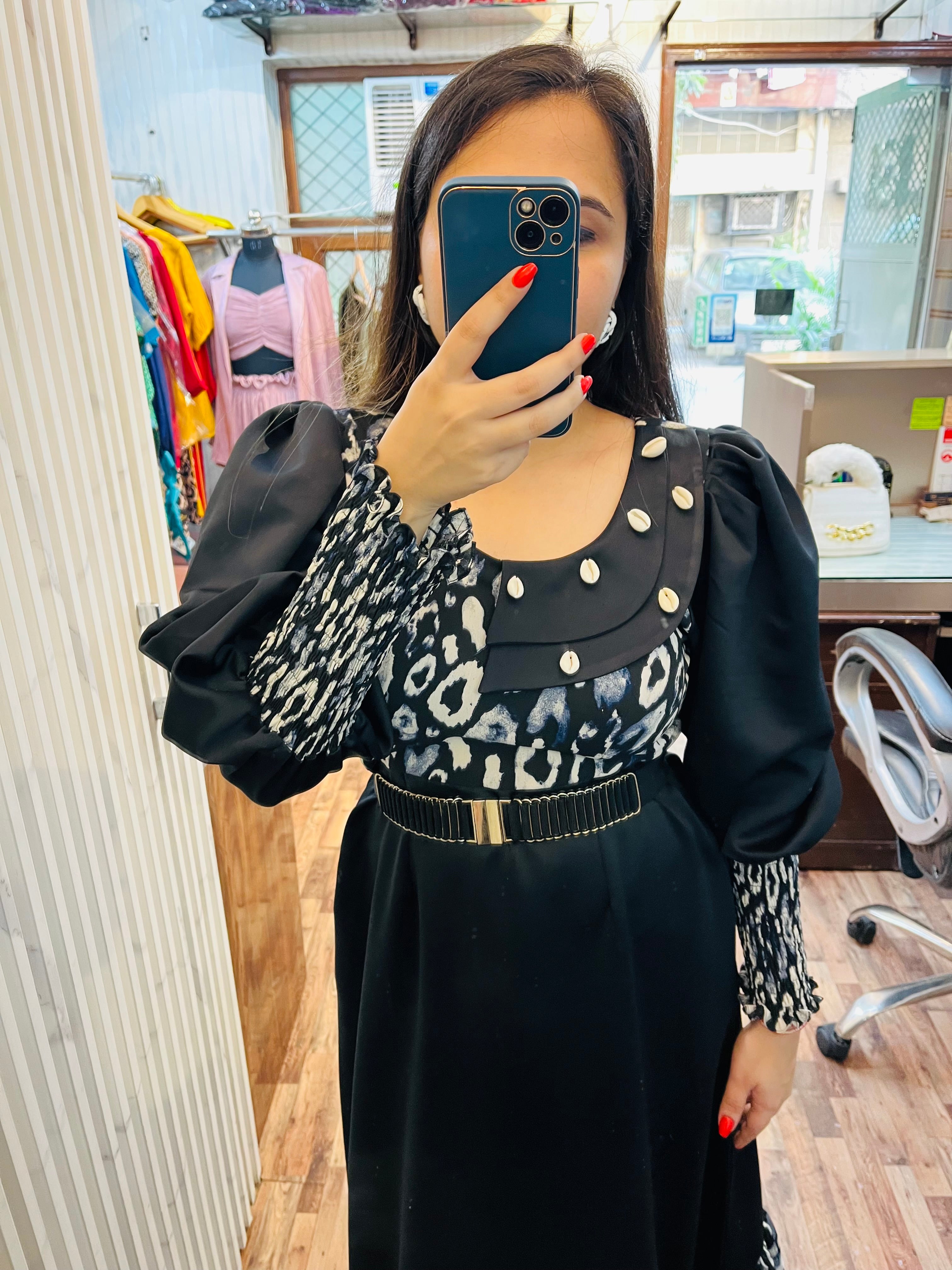 Double Georgette Crepe Maxi Dress